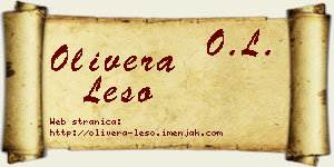 Olivera Lešo vizit kartica